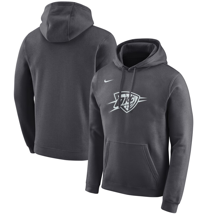 NBA Oklahoma City Thunder Nike 201920 City Edition Club Pullover Hoodie Anthracite->phoenix suns->NBA Jersey
